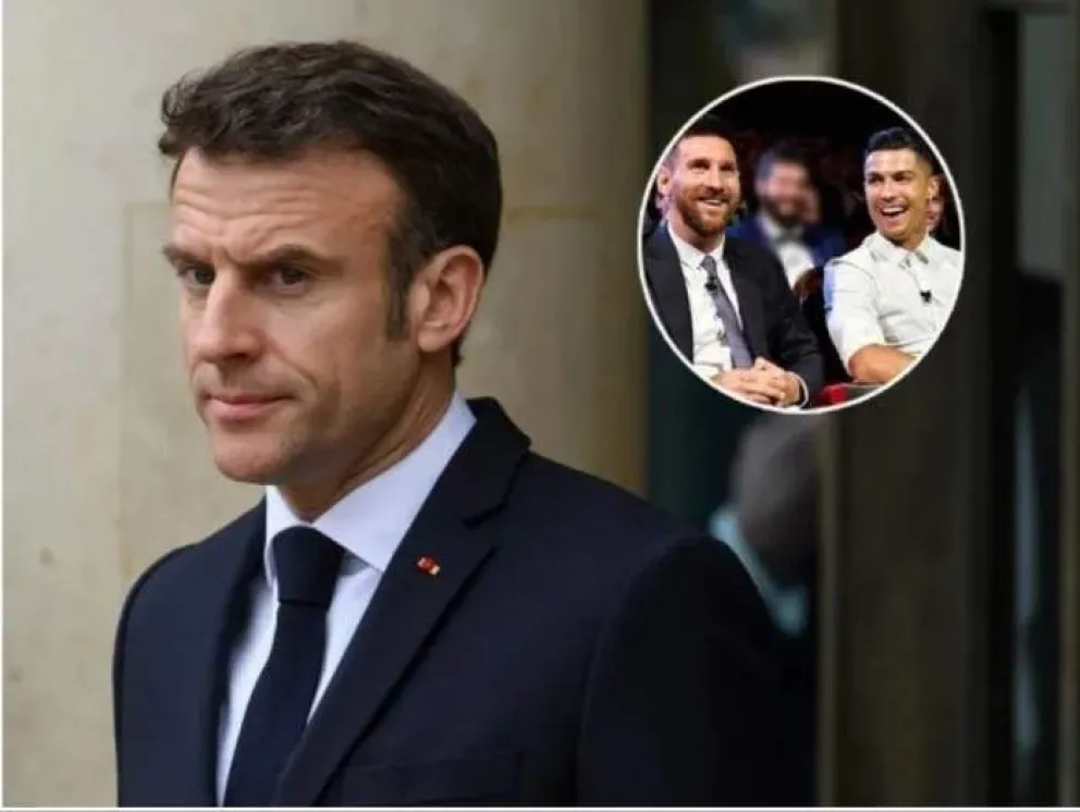 ¿Messi o Ronaldo?: conoce a quién eligió el presidente de Francia 