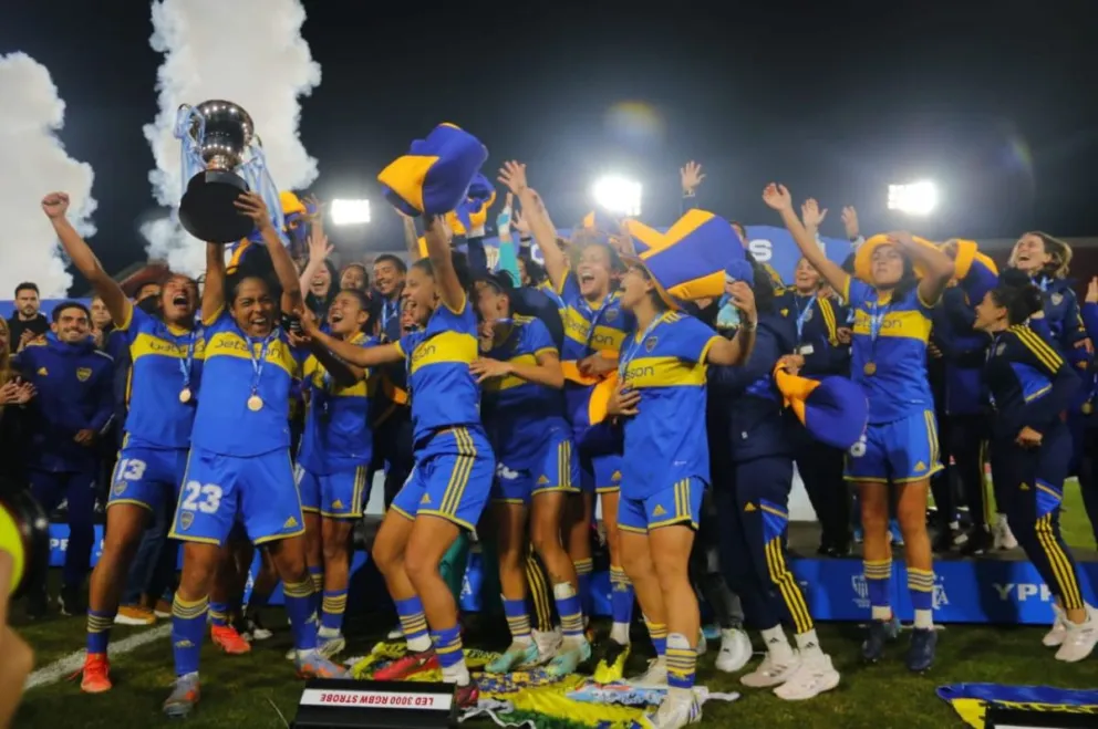 Con Miriam Mayorga como capitana, las chicas de Boca festejan el tricampeonato