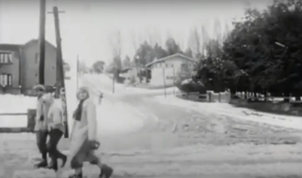 Un video se hizo viral en las redes sociales con la cobertura de una nevada en los años 50