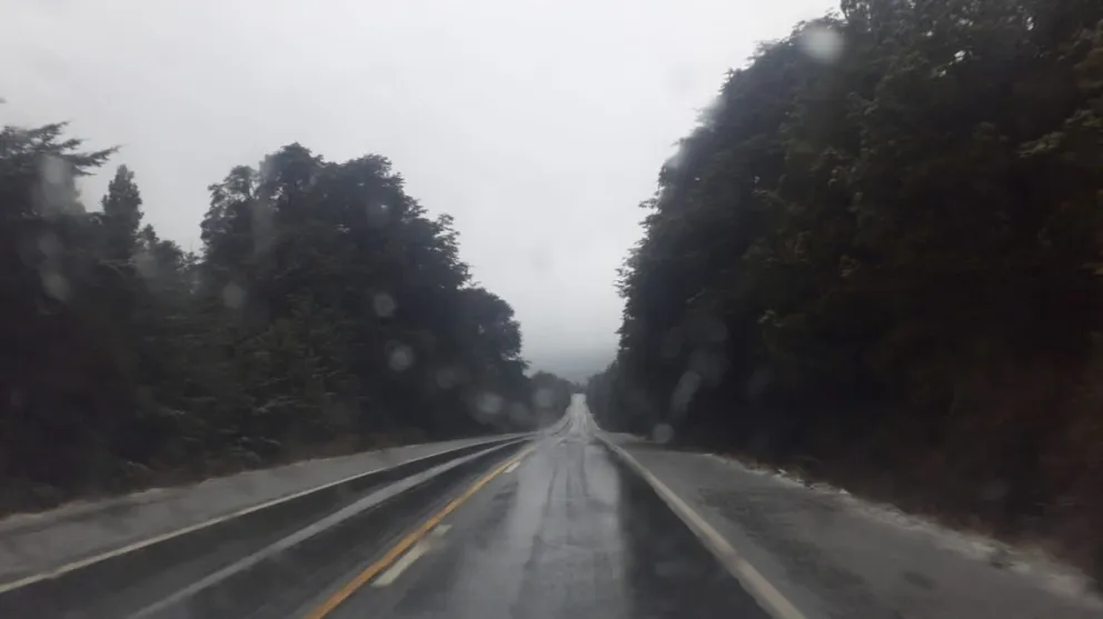 Por la tarde, únicamente lluvia entre Bariloche y El Bolsón