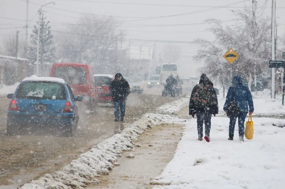 Alerta meteorológico amarillo por lluvia y nieve en Bariloche