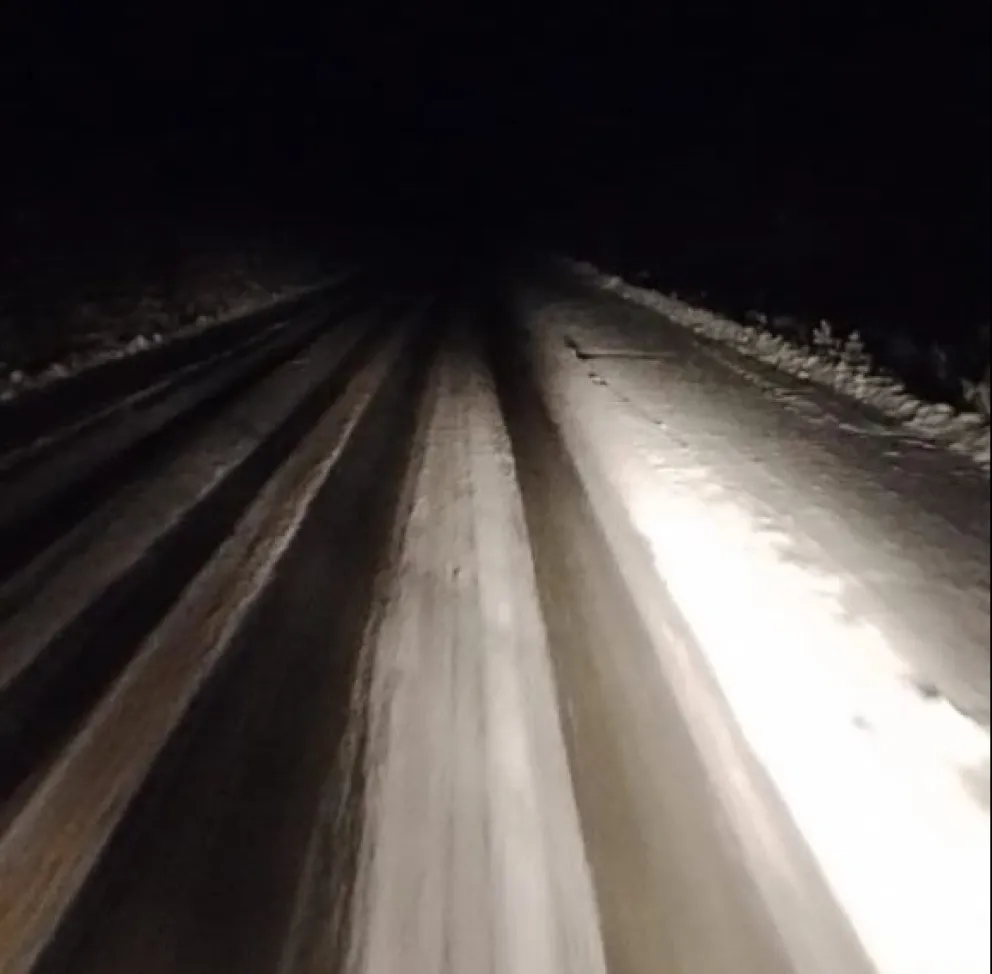 Piden transitar con extrema precaución en Ruta 40 por presencia de nieve en zonas altas