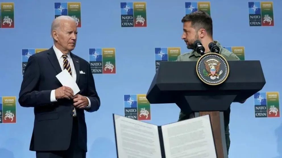 El furcio de Joe Biden: se confundió el nombre del presidente de Ucrania con el de Vladimir Putin
