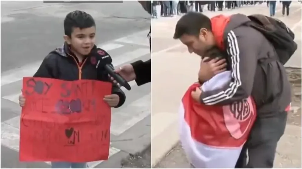 Emocionante: un nene viajó desde Cipolletti para ver a River y el club tuvo un increíble gesto con él