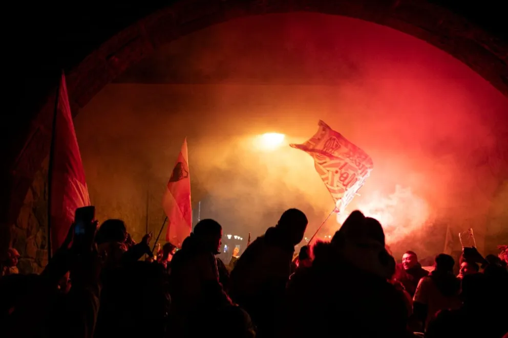 Millonarios festejaron en el Centro Cívico