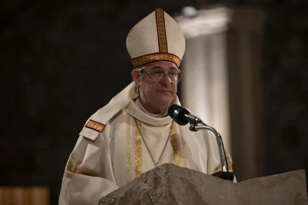 El Obispo de la Diócesis de San Carlos de Bariloche. Foto de Eugenia Neme.