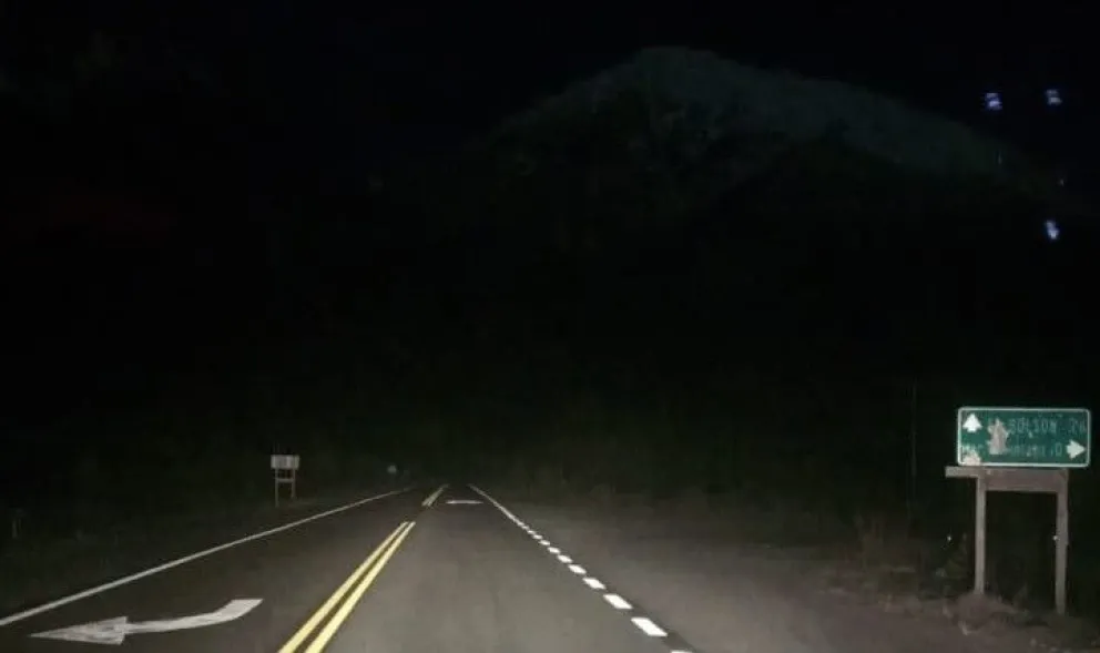 Se mantiene la recomendación de no circular en horarios nocturnos por las rutas que llegan a Bariloche