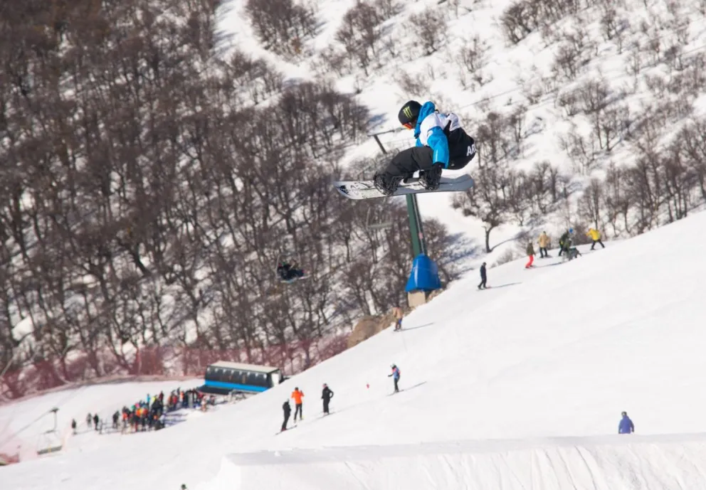 Saltos y trucos: La Copa Sudamericana de Slopestyle y Big Air animó el fin de semana