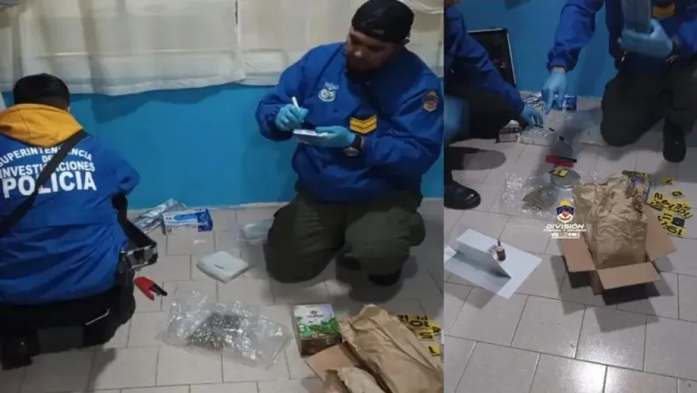 Dejaron un frasco con varios tipos de drogas en una rotisería en Villa La Angostura 
