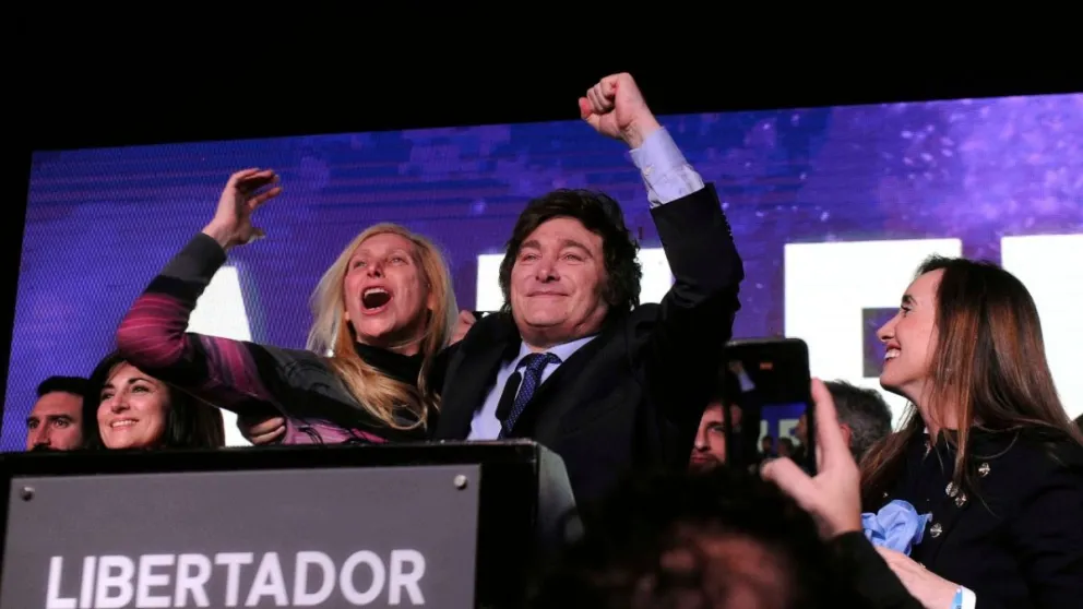 Sorpresivo triunfo de Javier Milei en las elecciones argentinas