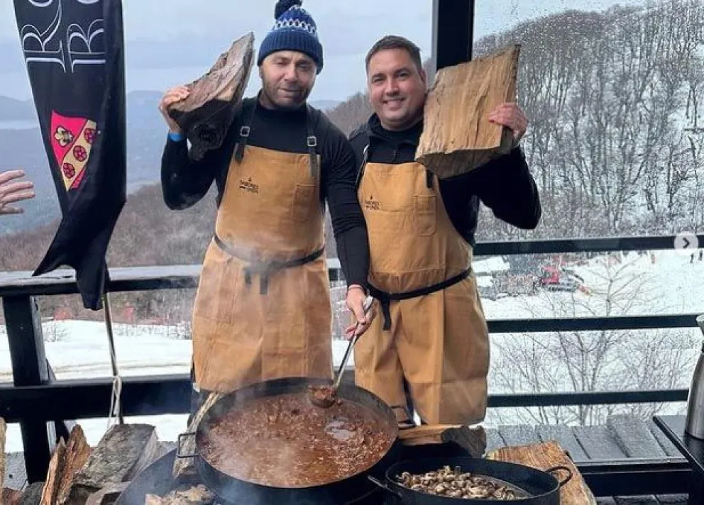 El reconocido chef Germán Martitegui cocinó en la montaña