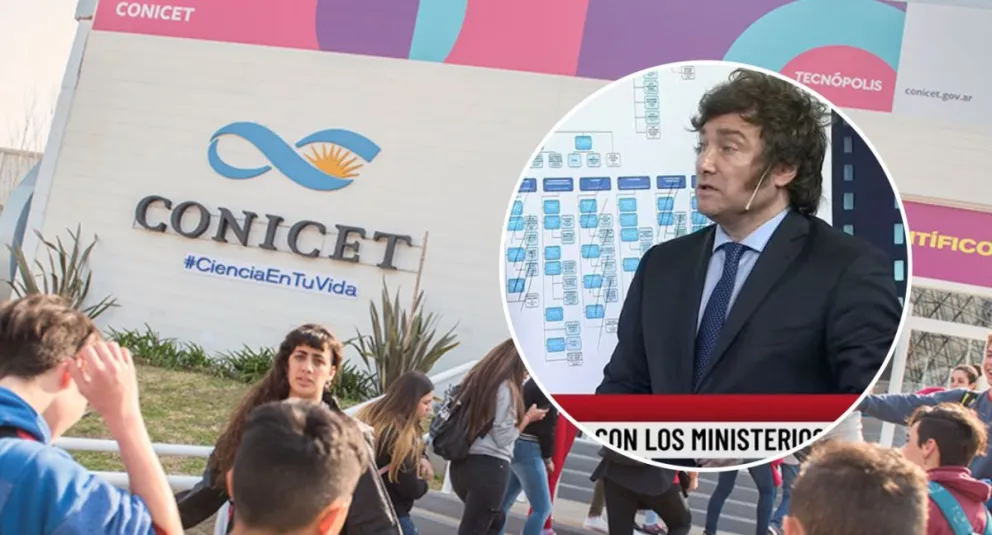 Milei propone cerrar el ministerio de Ciencia y privatizar el Conicet