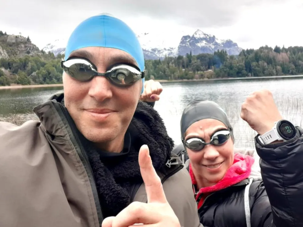 Nadaron entre los témpanos frente al glaciar Perito Moreno: “Fue una experiencia tremenda”