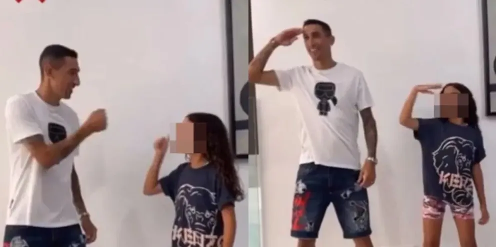 El lado desconocido de Di María: el challenge que hizo con su hija