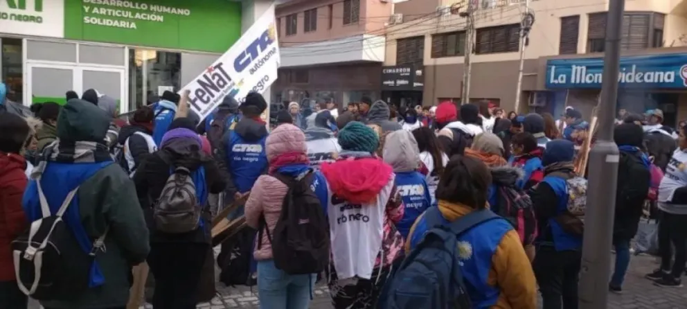 La CTA Río Negro reclama entrega urgente de alimentos y una inyección de recursos a asalariados y desempleados