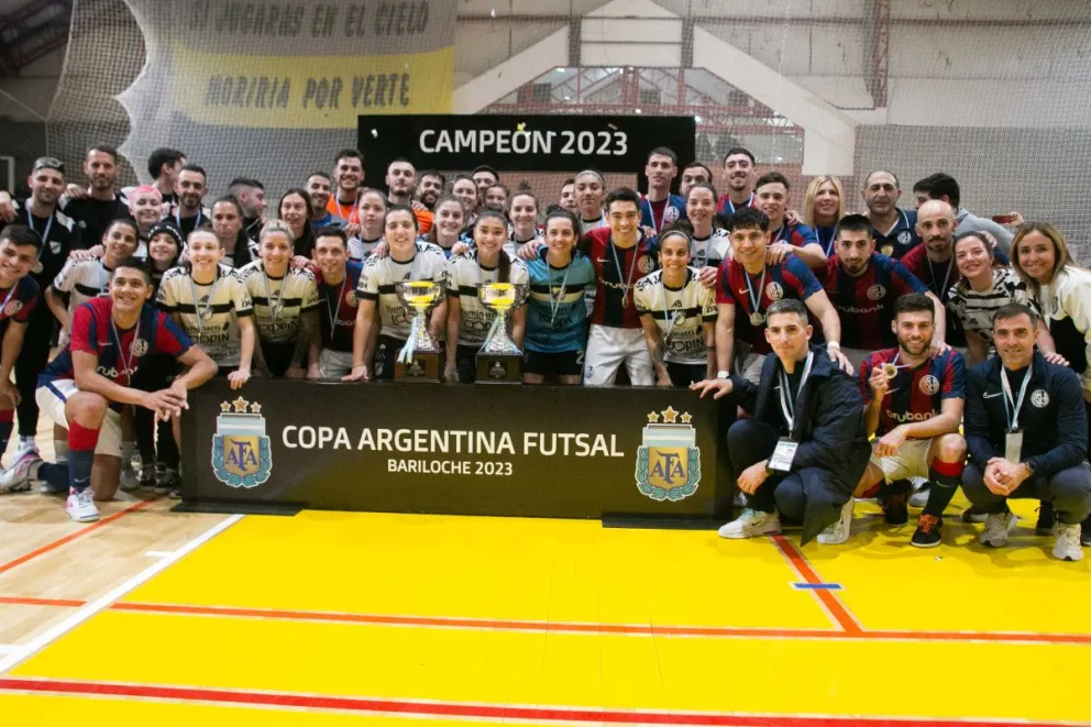 Apasionante final de la Copa Nacional de Futsal en Bariloche, con un gimnasio colmado