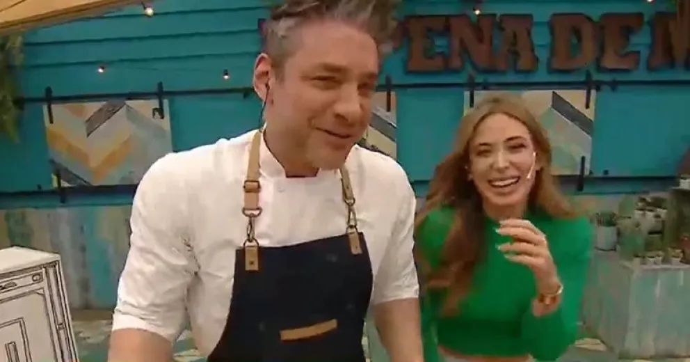 El pícaro ida y vuelta entre Jesica Cirio y el cocinero de La Peña de Morfi