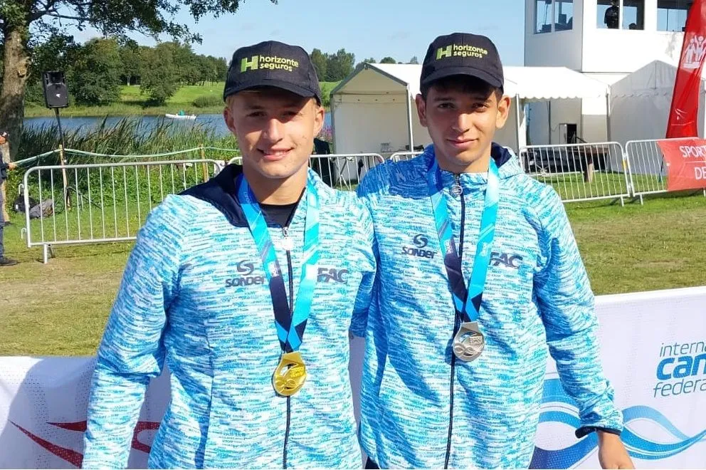 Vicente Vergauven y Joaquín Catalano son los nuevos campeones del mundo junior K2