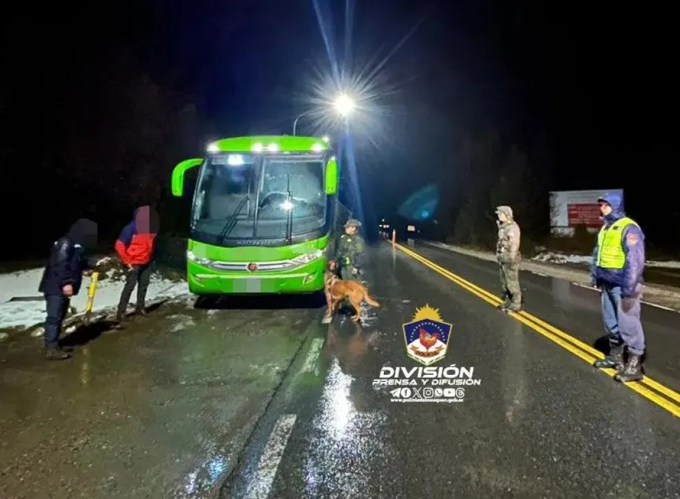 Detuvieron a una mujer que trasladaba estupefacientes de Bariloche a Villa La Angostura 
