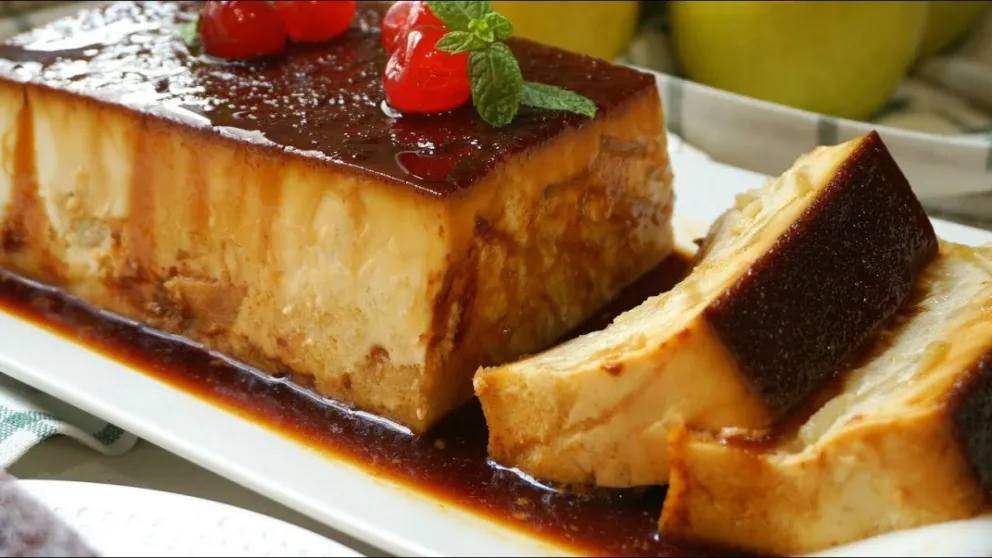 Prepará un riquísimo budín de pan y manzana casero