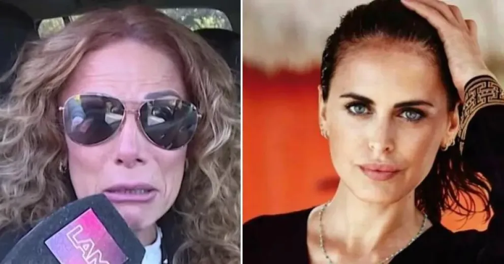 El doloroso llanto de Iliana Calabró en el entierro de Silvina Luna 