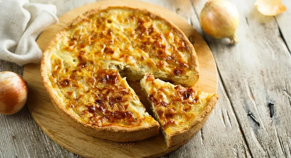 Receta exprés: tarta de tres cebollas 