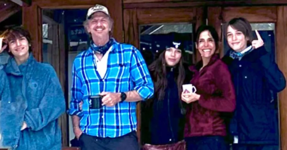 Facundo Arana eligió la Patagonia para pasar unos días con su familia