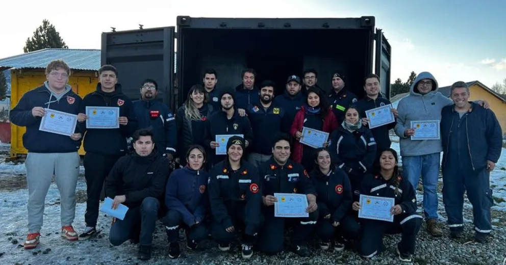 Se realizó el Segundo Encuentro Binacional HAZMAT de bomberos voluntarios