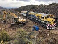 Tren Patagónico: tareas intensivas para recuperar las vías en los sectores afectados