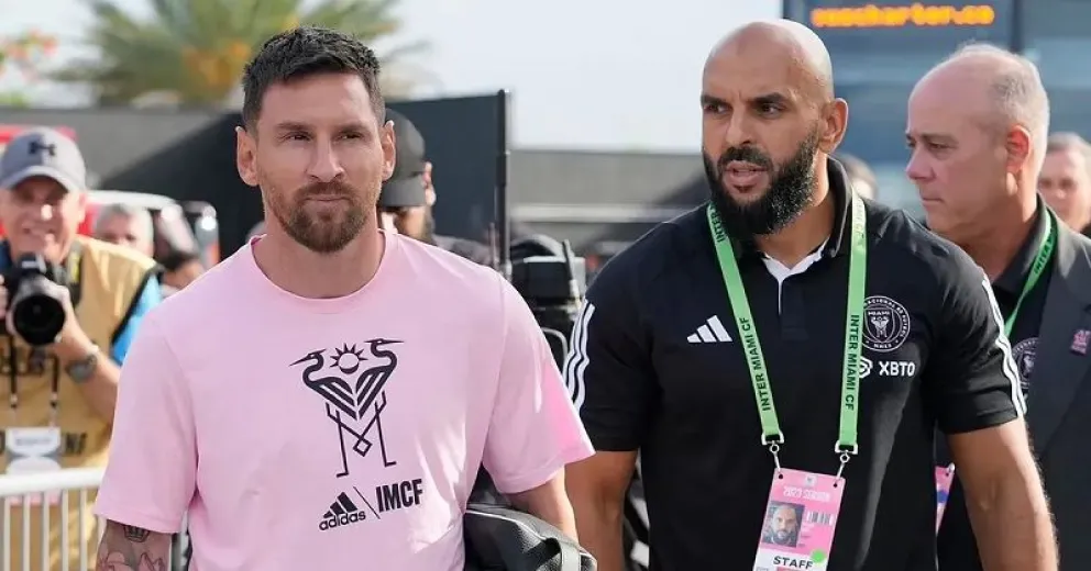 El video viral de Yassine Cheuko, el guardaespaldas de Messi, hablando en español y sorprendiendo a todos