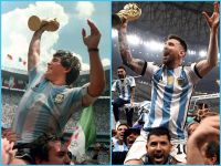 La inteligencia artificial armó el "mejor equipo de todos los tiempos" con Maradona y Messi