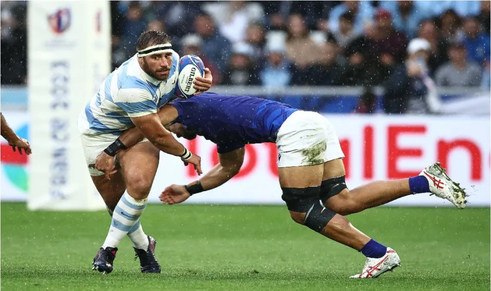 Los Pumas sufrieron de más pero consiguieron su primera victoria en el Mundial