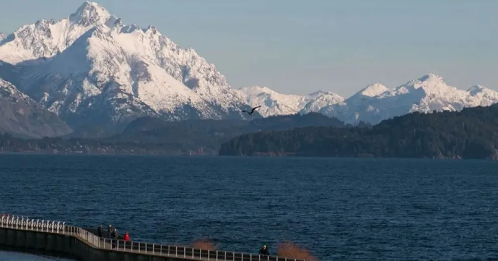 Brilla el sol en el primer fin de semana de la primavera en Bariloche