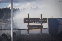 Incendio en uno de los galpones de la Delegación Municipal Sur