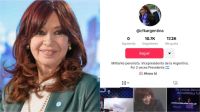 Cristina Kirchner sorprende con su debut en TikTok: "¡Hola, qué tal!"