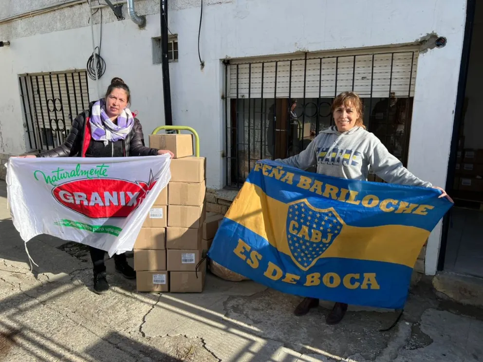 La Peña Bariloche es de Boca entregará galletitas a merenderos