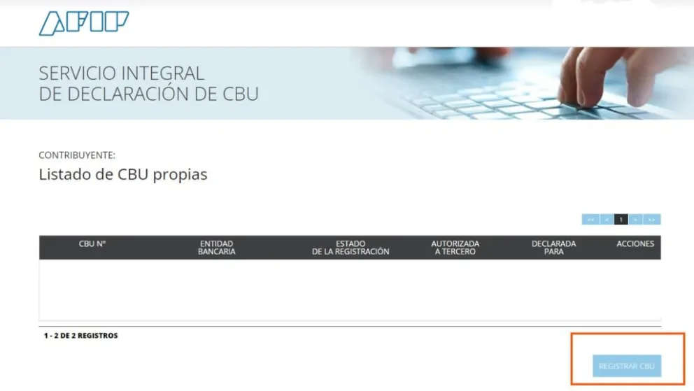 Cómo registrar la CBU en AFIP para recibir la devolución del IVA