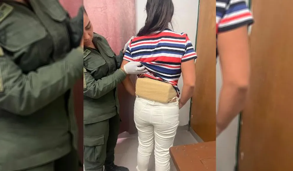 Viajaban en micro a Neuquén con un bloque de más de un 1 kilo de cocaína bajo la remera