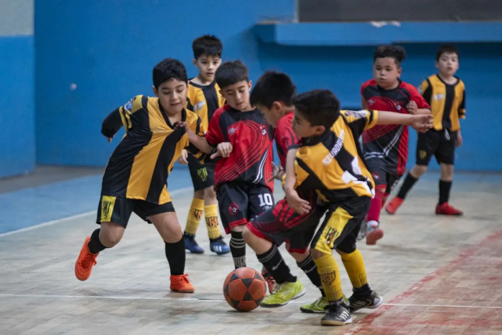 Intensa actividad del fútbol infantil