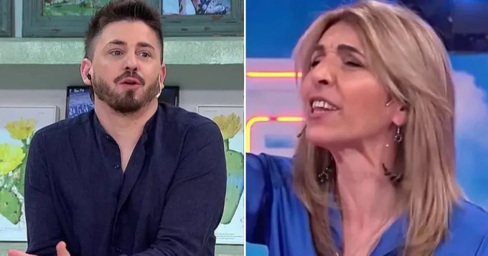 Pampito se calentó con Karina Iavícoli en Intrusos: “No seas maleducada”