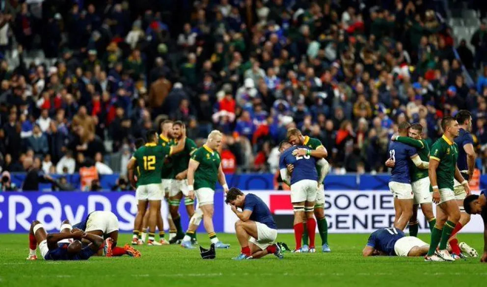 En una agónica definición, Sudáfrica eliminó a Francia y se medirá ante Inglaterra