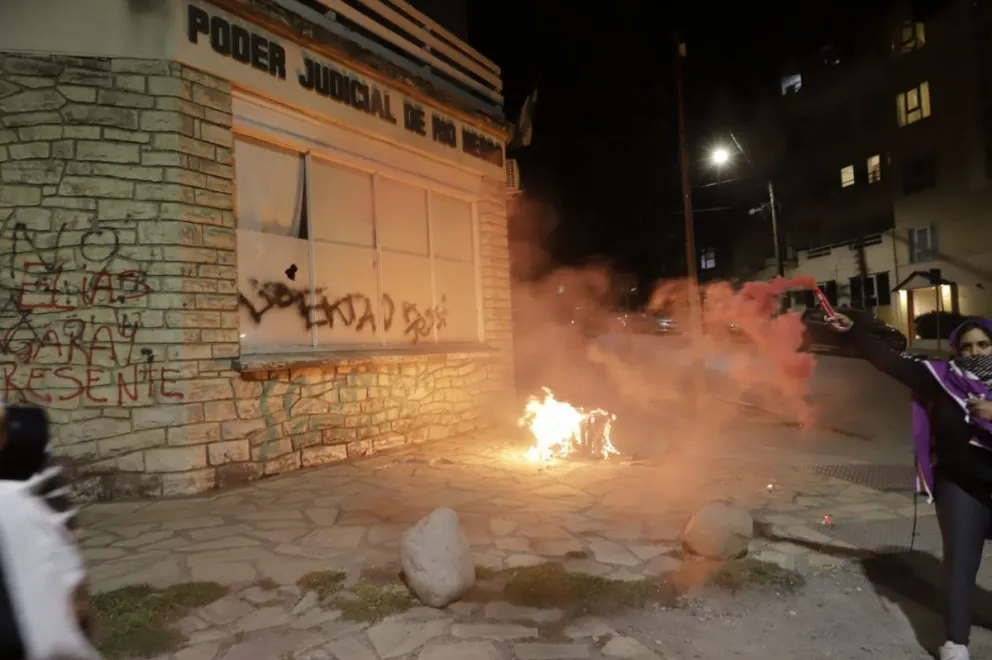 Varias audiencias suspendidas por los múltiples destrozos 