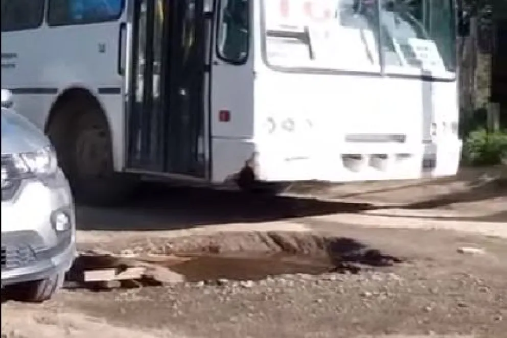 Enorme bache complica la circulación del transporte en Colonia Suiza