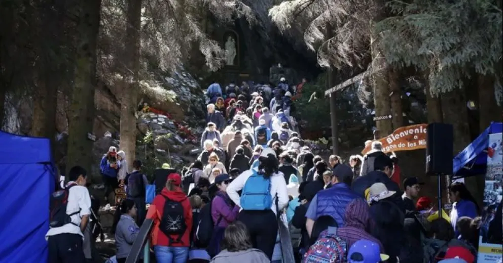 Mirá cómo viene el clima para caminar hacia la gruta de la Virgen de las Nieves