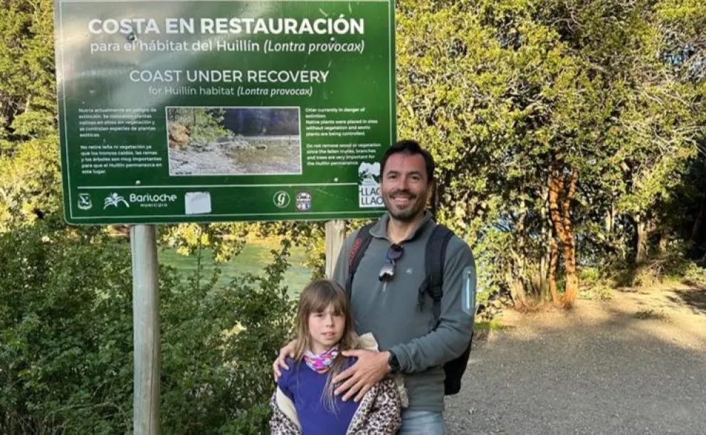 Video: familia tigrense divisó un huillín y vivió una inédita experiencia