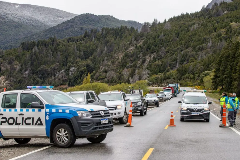 Por la trágica colisión cortaron la circulación de forma total en Ruta 40