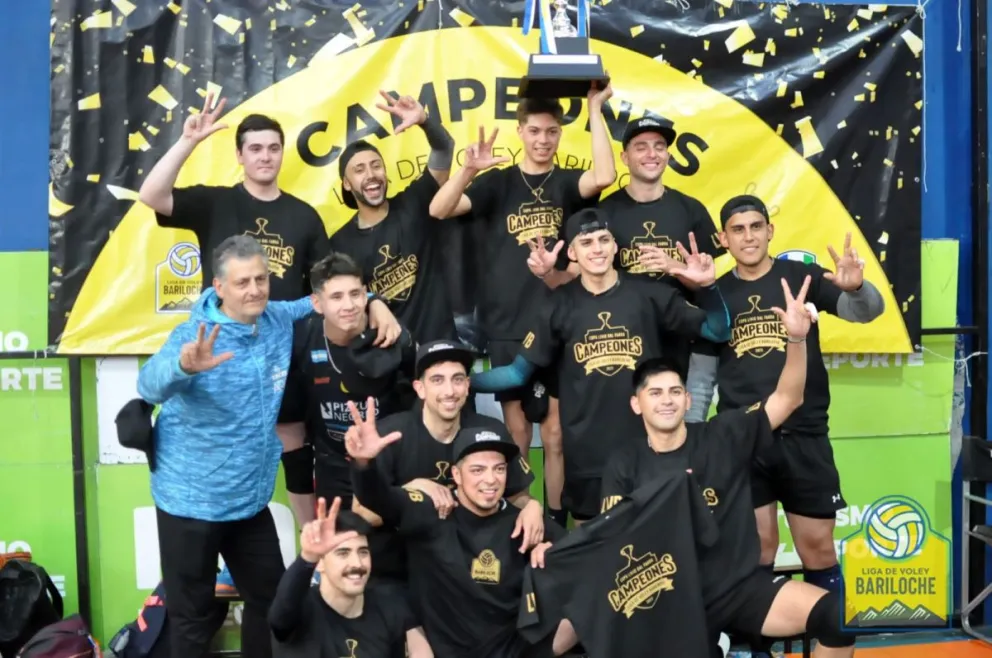 Tricampeones de la Liga de Vóley de Bariloche: “Nuestro objetivo es seguir avanzando"