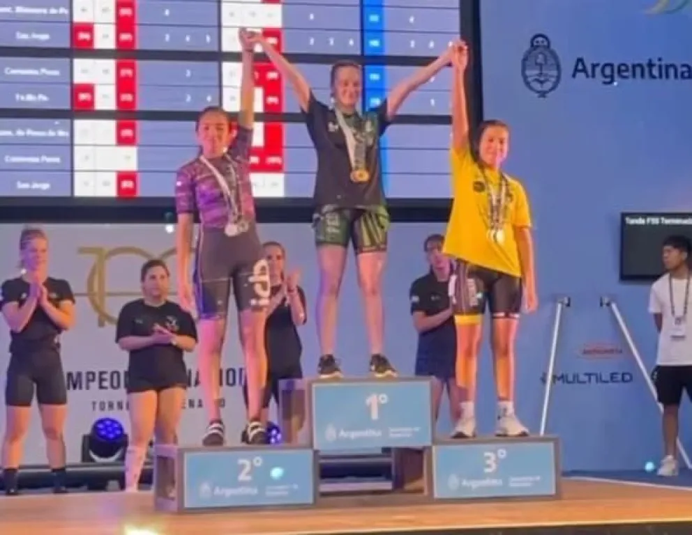 Luna Lupiañez festejó el primer puesto en el CeNARD