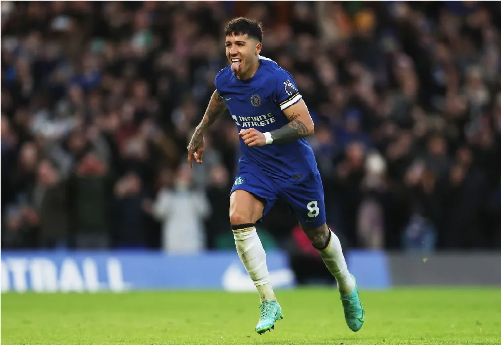 Doblete de Enzo Fernández en la victoria del Chelsea ante Brighton