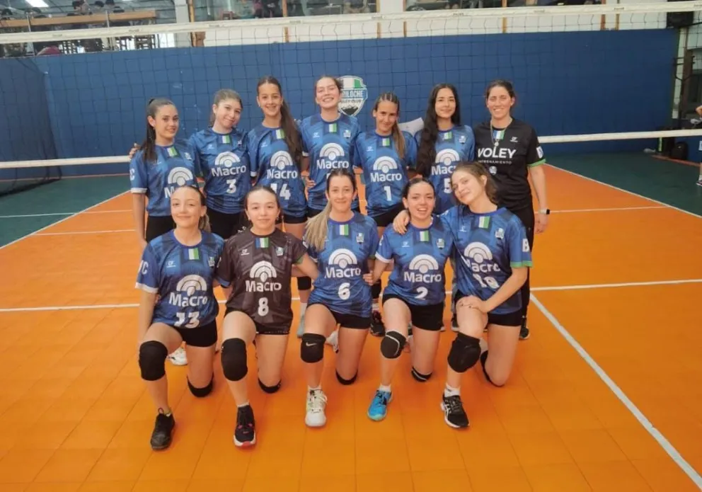 Bariloche Vóley Club y Cumbres festejaron el título de la Liga de Menores 